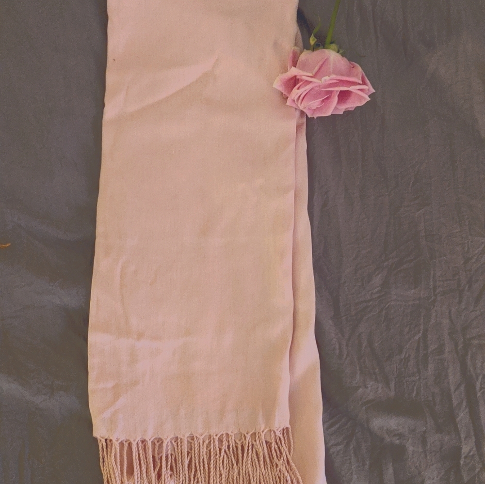 3 for $10 NWOT Pink Scarf with fringe